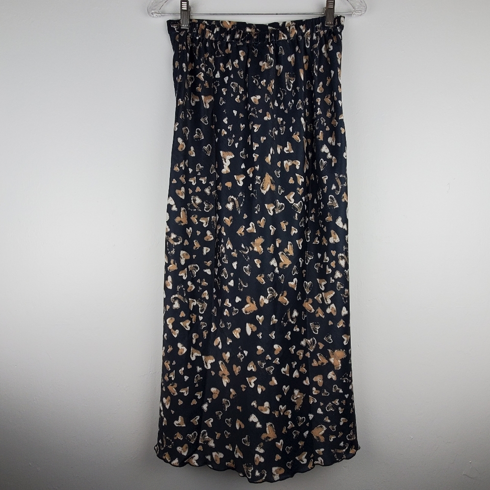 FREE PEOPLE KENDALL SATIN MIDI SKIRT - Picture 6 of 8